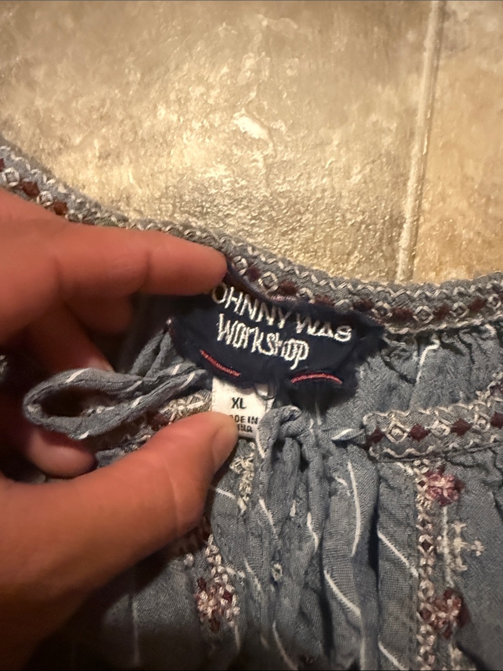 Johnny Was Workshop "Avaline Marrakesh" Peasant Blouse - Picture 2 of 6